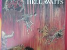 SLAYER Hell Awaits LP ALBUM Original 1985 MX 8020 U.S. Press GREEN COMBAT LABELS