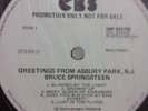 BRUCE SPRINGSTEEN GREETINGS FROM ASBURY PARK NJ RARE WL PROMO LP AUSTRALIA