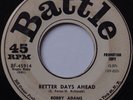 BOBBY ADAMS: Better Days Ahead BATTLE Northern Soul BOP 45 hear it