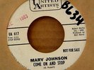 Northern Soul 45-Marv Johnson-Come On And Stop-UA 617-PROMO-VG