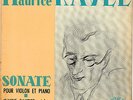 RARE FRENCH JEANNE GAUTIER/ YVONNE LEFEBURE PLAYS MAURICE RAVEL VIOLIN SONATA EP