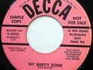BARONS 45 My Baby's Gone / A Year & A Day VG++ Doo Wop PROMO Original bb2229