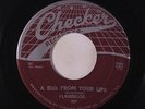 FLAMINGOS: A Kiss From Your Lips / Get With It 45 rare Vocal Groups