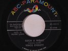 VINCE EVERETT: Such A Night / Don't Go 45 Oldies