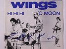 PAUL MCCARTNEY & WINGS: Hi Hi Hi / C Moon 45 (Belgium, textured cover PS, nearl