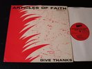 Articles Of Faith-Give Thanks-ORIGINAL 1984 LP on Reflex-CLEAN
