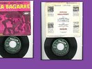 *JOHNNY HALLYDAY*LA BAGARRE*POCHETTE ROSE*PAPIER GRANULE*RARE FRENCH EP*RABATS*