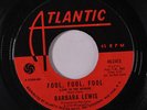 BARBARA LEWIS: Fool, Fool, Fool / Only All The Time 45 Soul
