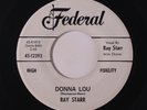 RAY STARR: Donna Lou / Three Hearts In A Tangle 45 (dj) Oldies
