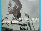Lightnin Hopkins-  Last Night Blues with Sonny Terry LP - Prestige BV 1029