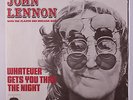 JOHN LENNON: Whatever Gets You Thru The Night / Beef Jerky 45 (France, PS)