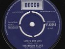 MOODY BLUES Life's Not Life RARE *WITHDRAWN* UK 45 psych mod garage STUNNING CON