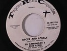 LIL GREENWOOD & RENE ROBIN: Broke And Lonely / The Good Life 45 (dj, some wear