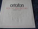 ORTOFON TEST 0001 - PICK UP TEST RECORD DIRECT CUT- NEAR MINT