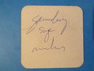 signed autographe serge gainsbourg autogramm dédicace signature