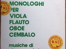 GIUSEPPE DE LUCA - MONOLOGHI PER VIOLA FLAUTO… OBSCURE ITALIAN DRAMA EXP LIBRARY