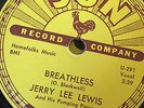 SUN 288 JERRY LEE LEWIS Breathless/DOwn the Line very clean