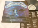 Thrash Speed Metal Vinyl LP -  Metallica - Ride The Lightning - 1984 Original Gr
