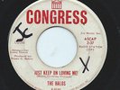 THE HALOS 45RPM '64 CONGRESS JUST KEEP ON LOVING ME/DO I? UPTEMPO SOUL PROMO VG