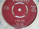 L K PAUL RICH I GO APE / I'VE WAITED SO LONG EMBASSY WB 337 50'S UK ROCKER EX