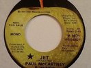 PAUL McCARTNEY & WINGS JET THE BEATLES APPLE 45 PROMO MONO P-1871