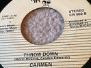 CARMEN RARE MODERN SOUL FUNK DISCO BOOGIE PRESENTS RECORDS CW-002  THROW DOWN
