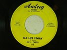 Joe L. Carter & J Matthews 45 DON'T CRY BABY/LIFE STORY  Audrey VG Detroit blues