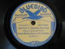5 1920's BLUEBIRD 78 RECORDS -BENNIE MOTEN, SHEP FIELDS, AMBROSE & HIS ORCHESTRA