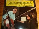 ROSTROPOVICH ARGERICH Chopin Schumann Cello & Piano LP DG