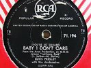 ELVIS PRESLEY - YOUNG AND BEAUTIFUL / BABY I DON'T CARE. 78 FROM SOUTH AFRICA