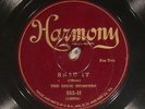 78 RPM --Fletcher Henderson Orch. (as Dixie Stompers), Harmony 353, EE- Jazz