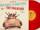 DAVE CLARK -TRY TOO HARD- RED VINYL 60s LP -FIVE 5 MOD BEAT PSYCH GARAGE