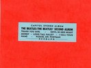 The Beatles US EP Orig. Jukebox Insert / Title Strip for the Second Album  RARE