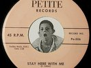 Soul 45 KITTY LANIER Stay Here With Me / The Nights Petite 506 CLEAN VINYL 7