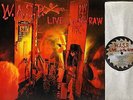 W.A.S.P. live in the raw EST 2040 A1/B1 1st press uk with inner 1987 LP PS EX/EX