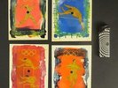 4 x THE BEATLES Magical Mystery Tour  bizzare POSTCARD FLEXI DISC 1964 OLYMPIAD