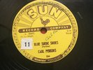 CARL PERKINS: Blue Suede Shoes/Honey Don't - Autographed(?) - 1956 - SUN 78 VG+