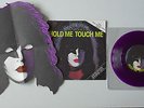 PAUL STANLEY - KISS - HOLD ME TOUCH ME 7'' PURPLE VINYL w/ MASK - EXCELLENT