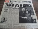 JETHRO TULL - THICK AS A BRICK. 1ST PRESS A3-U/B2-U WHITE i, NEWSPAPER SLEEVE