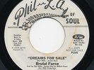 Funk 45 - BRUTAL FORCE Dreams For Sale / The Number.. PHIL-LA Rare Disco HEAR