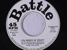 WYATT EARP MCPHERSON: You Broke My Heart 45 (dj) Soul