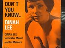 Dinah Lee with Max Merritt And His Meteors Don't You Know 7