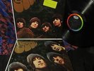 RARE STICKER + ALTERNATE COVER DESIGN   THE BEATLES   RUBBER SOUL   Psych LENNON