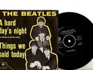 BEATLES 7'' PS A Hard Days Night DENMARK R 5160 NICE CONDITION unique Danish 45