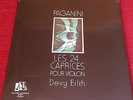 DEVY ERLIH PAGANINI LES 24 CAPRICES POUR VIOLON SOLO VIOLIN FRENCH ADES 2 LP SET