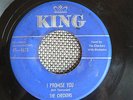 RARE DOO WOP 45 rpm THE CHECKERS on KING lbl I PROMISE YOU 1953 4673