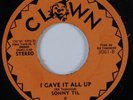 Crossover Soul 45 SONNY TIL I Gave It All Up CLOWN VG++/NM HEAR
