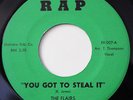 THE FLAIRS-YOU GOT TO STEAL IT /WHERE YOU LIVE-NORTHERN 45 on RAP  NM