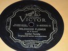 78 RPM The Carter Family Wildwood Flower Victor Scroll 40000 E