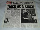 JETHRO TULL - THICK AS A BRICK CHR 1003 Chrysalis Label 1972